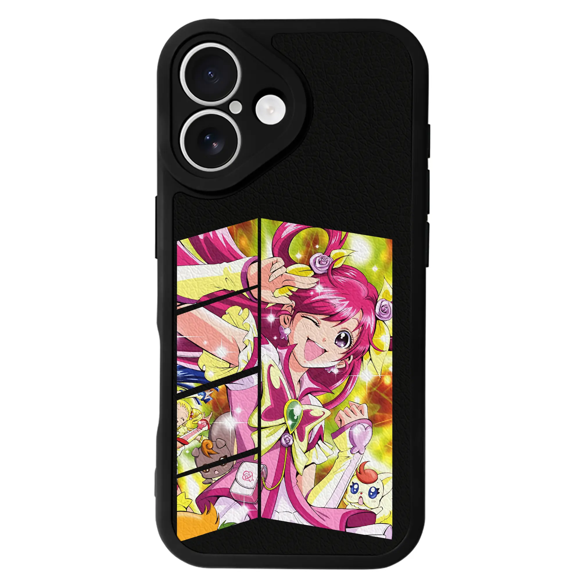 プリキュア グッズ,夢原のぞみ - IPhone 16シリーズ対応 ・ シリコンスマホケース ・ レザー調 ・ 高精度フィット ・ 耐衝撃 ・ ワイヤレス充電対応 ・ 精密カット